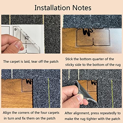 Wugchda Carpet Floor Tiles, Non-Slip Freely Splice Carpet Tiles With Pvc Back, Commercial Squares Floor Rug For Home Office Shop, Easy To Clean ( Color : A , Size : 1 Pcs ) #TOP5