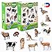magdum Imanes Nevera niños Animales Granja + Zoo - 35 Grandes imanes Bebes - Montessori Bebe - Animales de Juguete - Juguetes Bebes - Juegos educativos niños - Nevera Juguete - Iman de Nevera