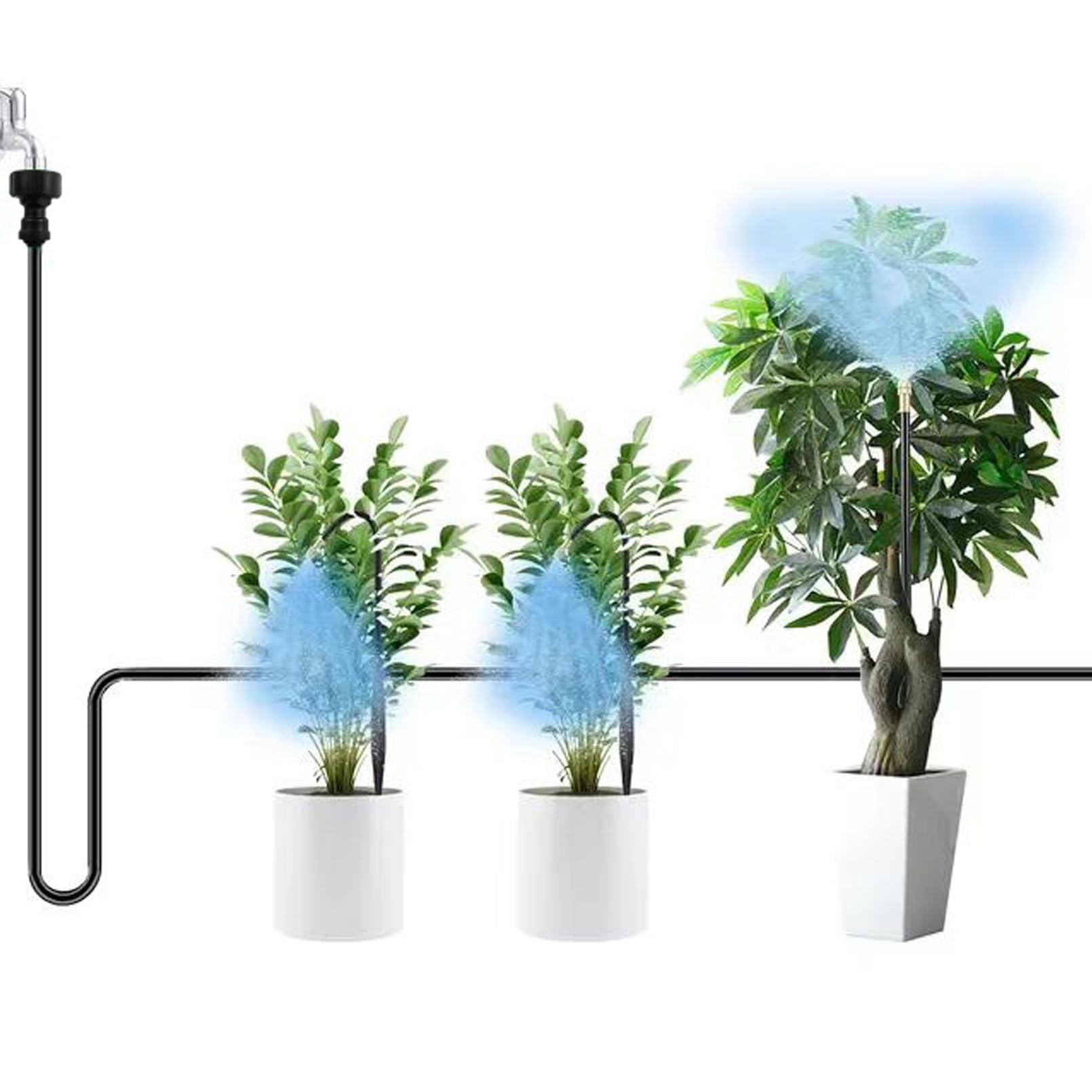Garden Irrigation System 360° Curved - Bendable Automatic Watering For ...