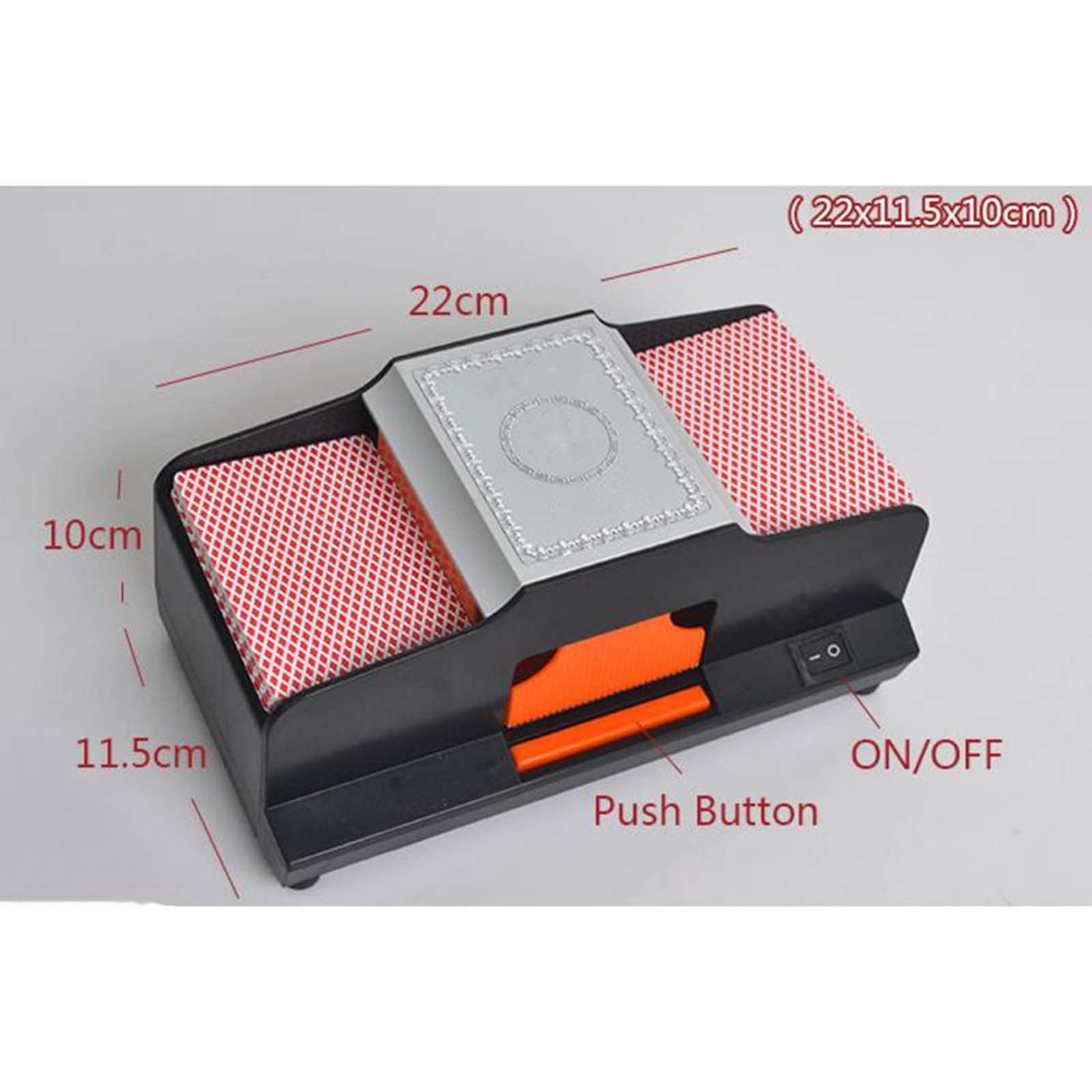 Electric Poker Card Shuffler Battery Dual-Use Shuffler 1-2 Deck Deluxe Automatic Casino Machine Playing Card Manual Card Shuffler Poker Card shuffler