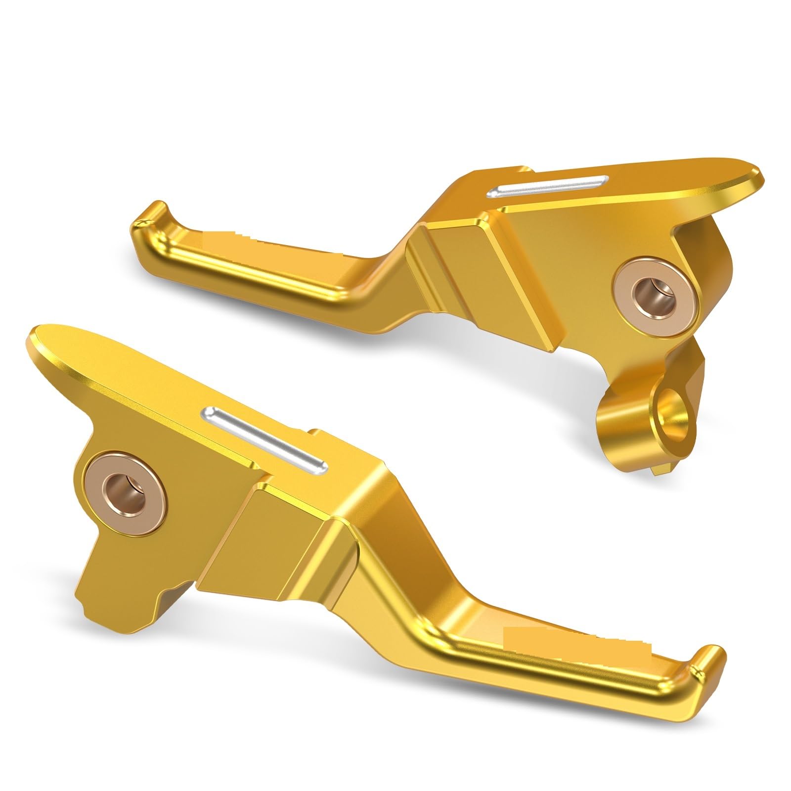 YSDOZMD Motorcycle Parts for Harley Road Glide FLTRX 2017-2020 Shorty Hand Lever Brake Clutch Levers Street FLHXS King FLHR Electra(Gold)