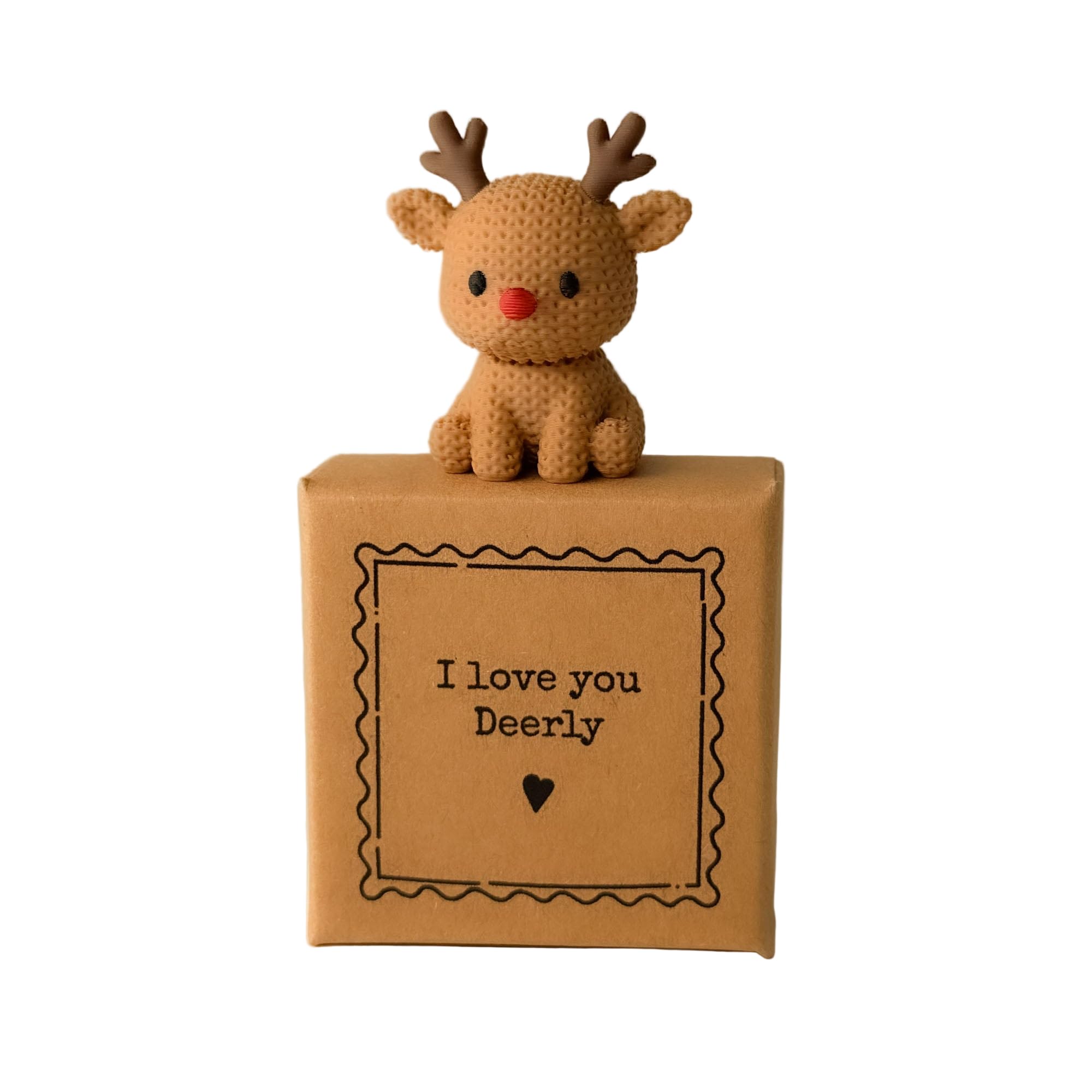 Image Industry I Love You Deerly – Tiny Little Gifts – Reindeer Keepsake in Small Gift Box – Sentimental Style Gift for Best Friend or Loved One