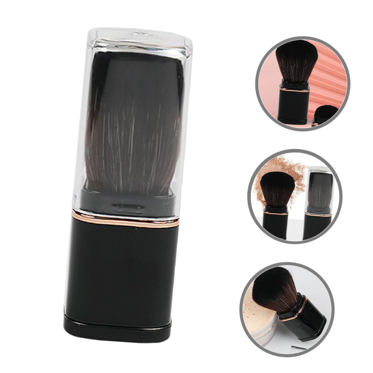 WRITWAA Travel Size Makeup Brush Set Retractable Blush Brush Portable Multifunctional Makeup Kit