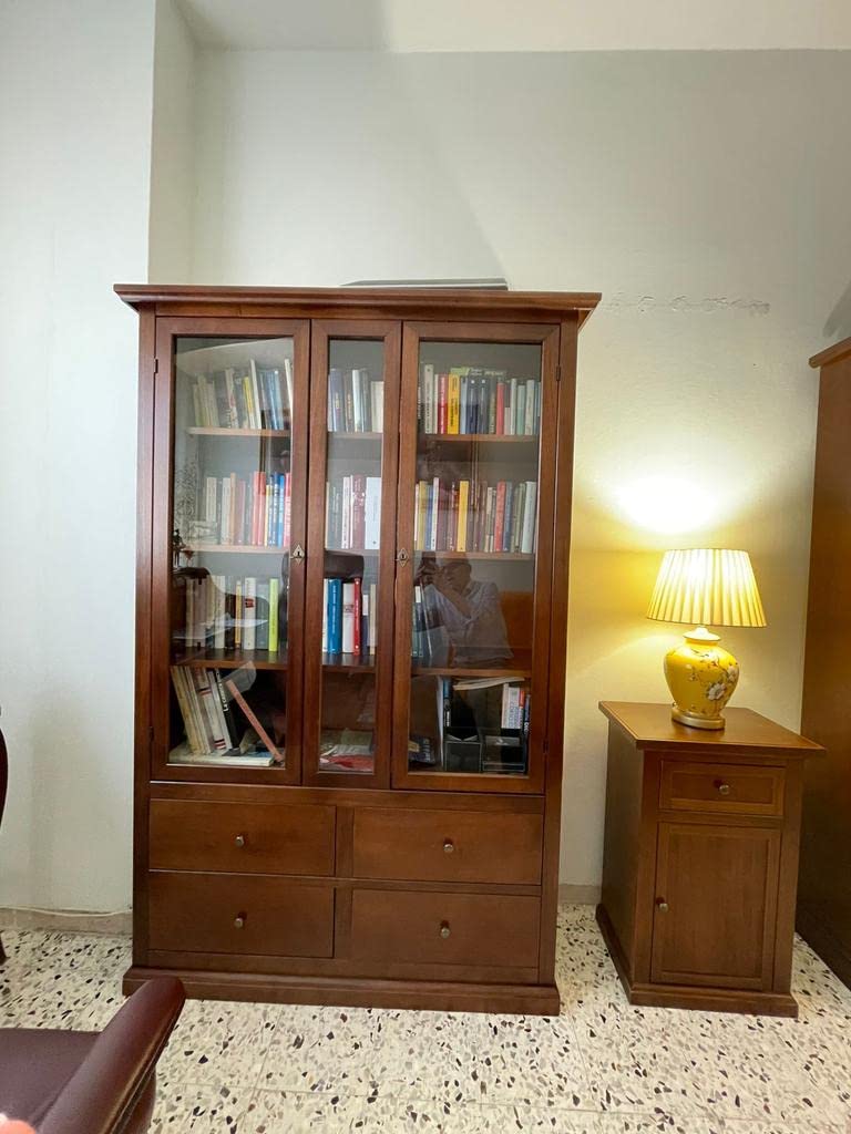 Colonna Da Bagno In Arte Povera Con Decori 150 Cm - Le Chic Arredamenti