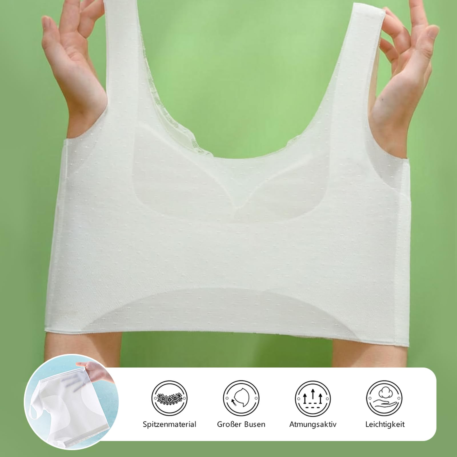 Brassiere Sport Femme sans Armature Brassiere Couverture complète