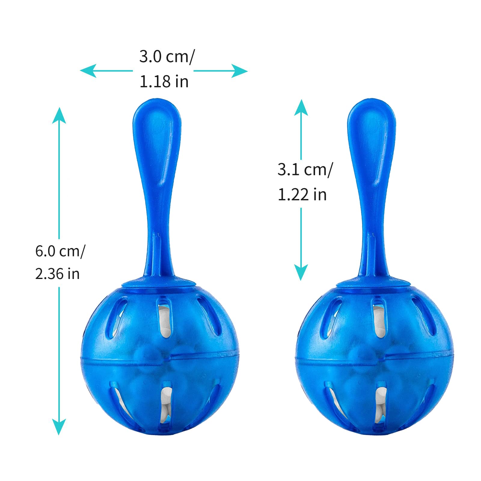 WANGCL Paquete de 10 limpiadores de humidificador, bola de limpieza de desmineralización, funciona en todos los humidificadores y tanques de peces, purifica el agua, elimina el polvo blanco y el olor