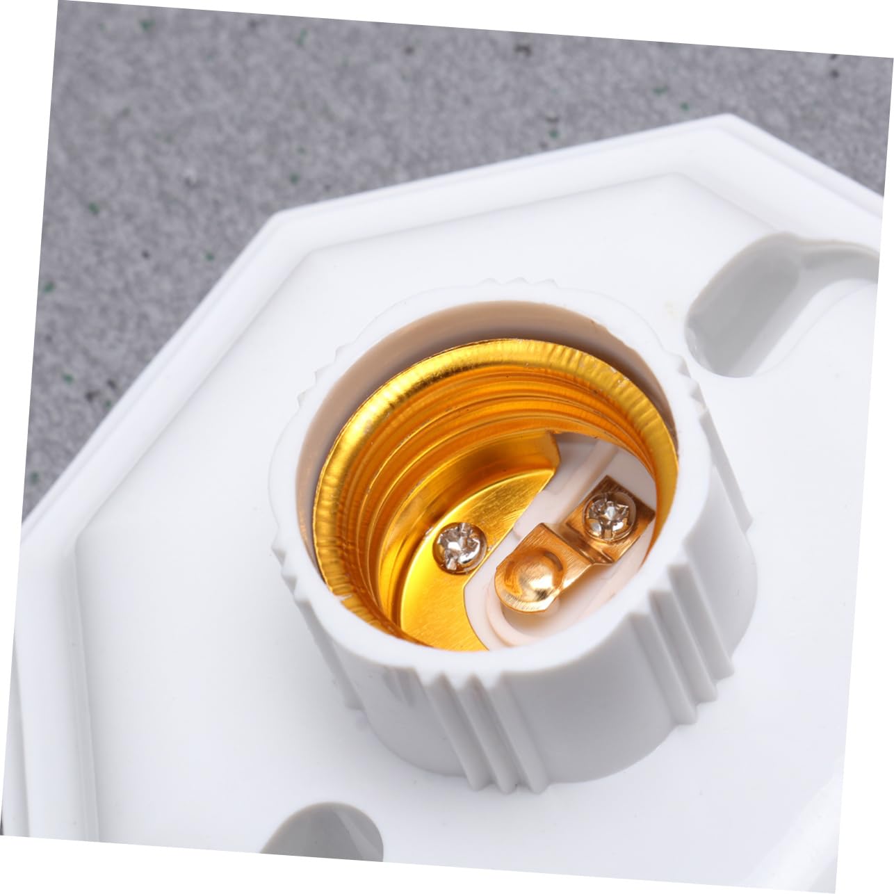 Gadpiparty 12 Pz portalampada adattatore per lampadina decorazioni per feste di Natale attacco base lampadina e27 attacco luce e27 base leggera lampade PRESA staffa bianca
