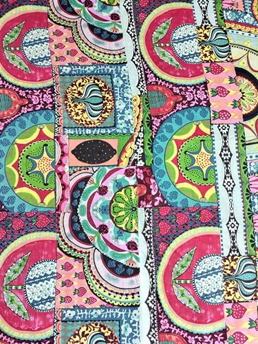 Tissu sérigraphié INDACORIFY doux et respirant pour rideaux et coussins DIY 50 Yards