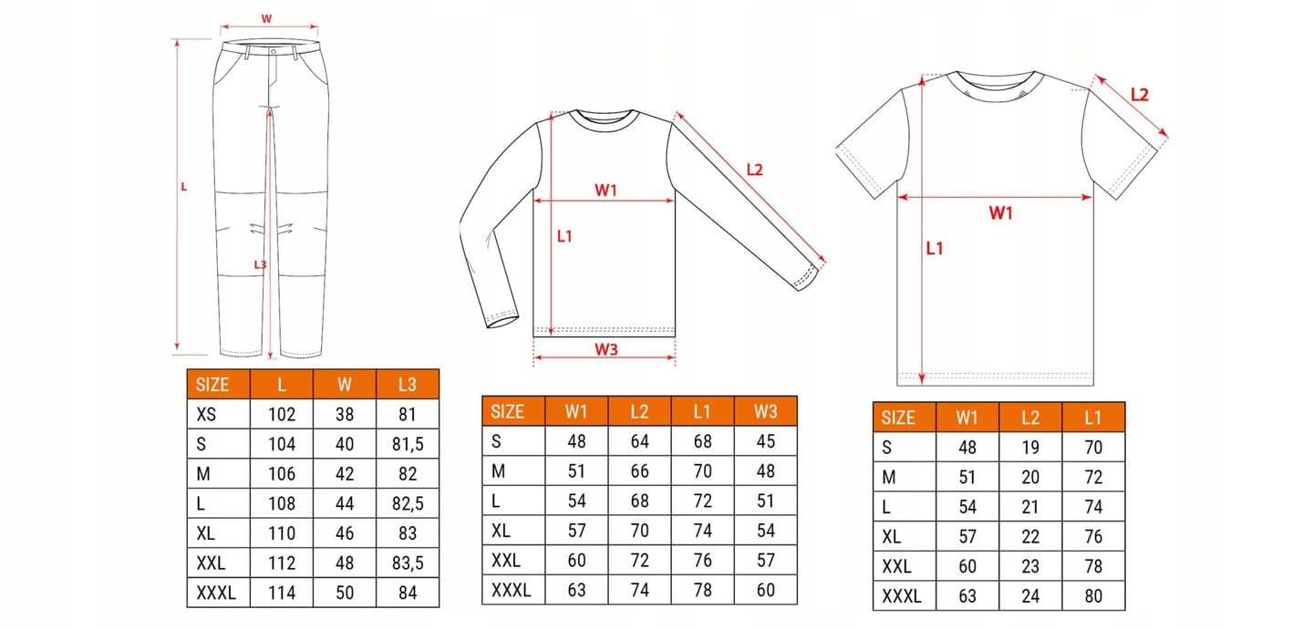 NEO TOOLS Set mit Arbeitsschutzkleidung für Männer, Größe S-3XL, Sweatshirt | T-Shirt, Hose