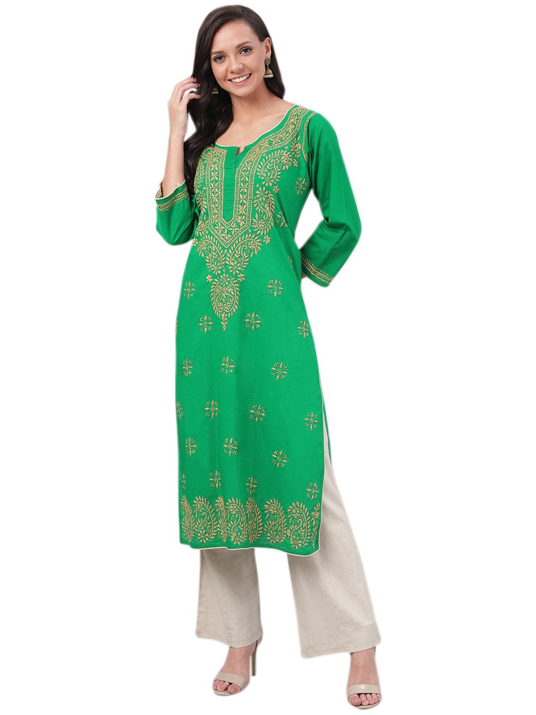 AdaChikan Casual Cotton Kurta