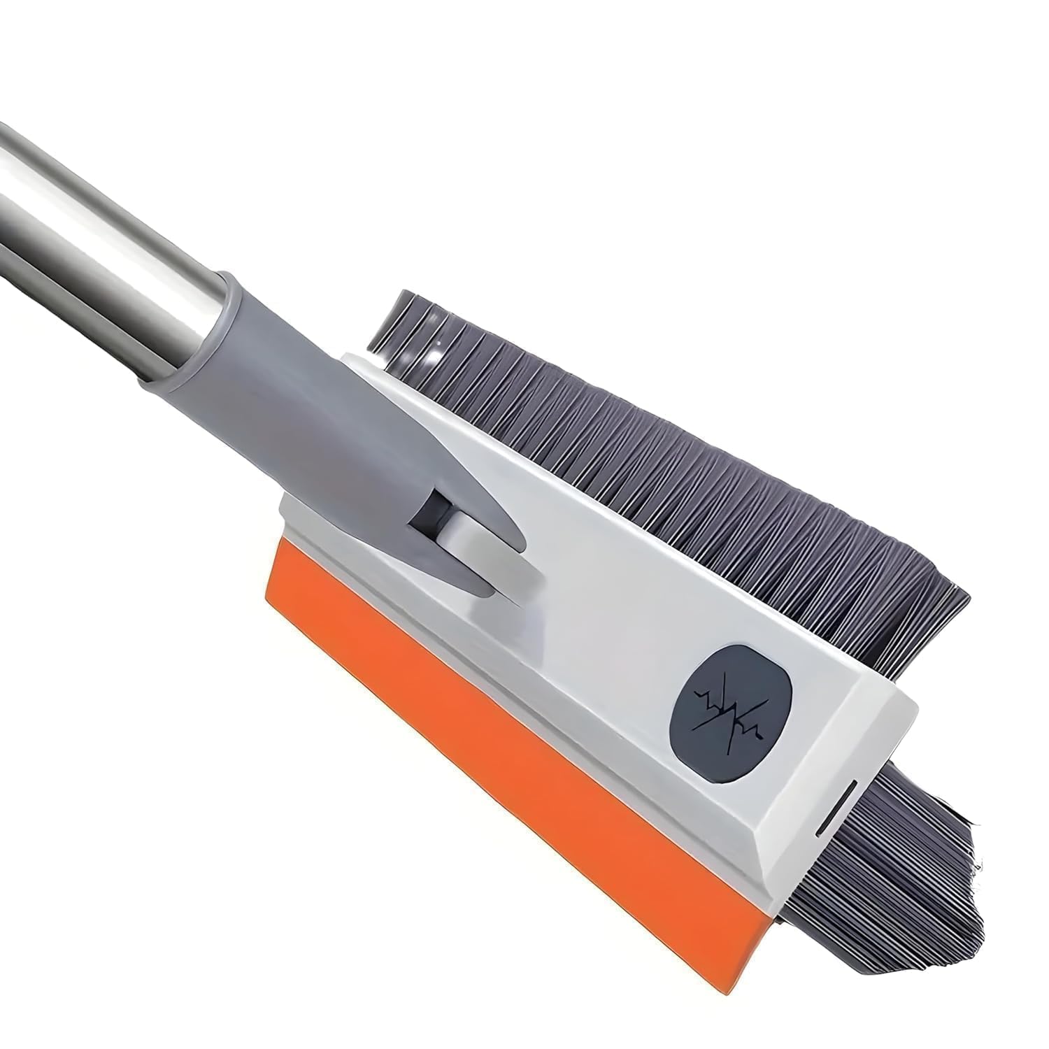 3 in 1 Tile and Bathroom Cleaning Brush with Wiper and Long Handle 180 Degree Rotate Floor Scrub Brush for Tiles Home Kitchen Bathroom Walls Tub Patio Deck Grout Line Deep Corner Scrubber-image-15