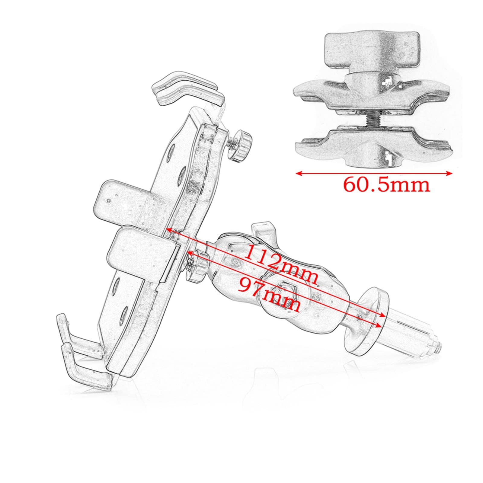 Moto Staffa di Navigazione Supporto per Telefono nella Staffa di Montaggio dello Stelo della Forcella Staffa di Navigazione per Moto per CBR 250RR 400R 500R Staffa Navigazione