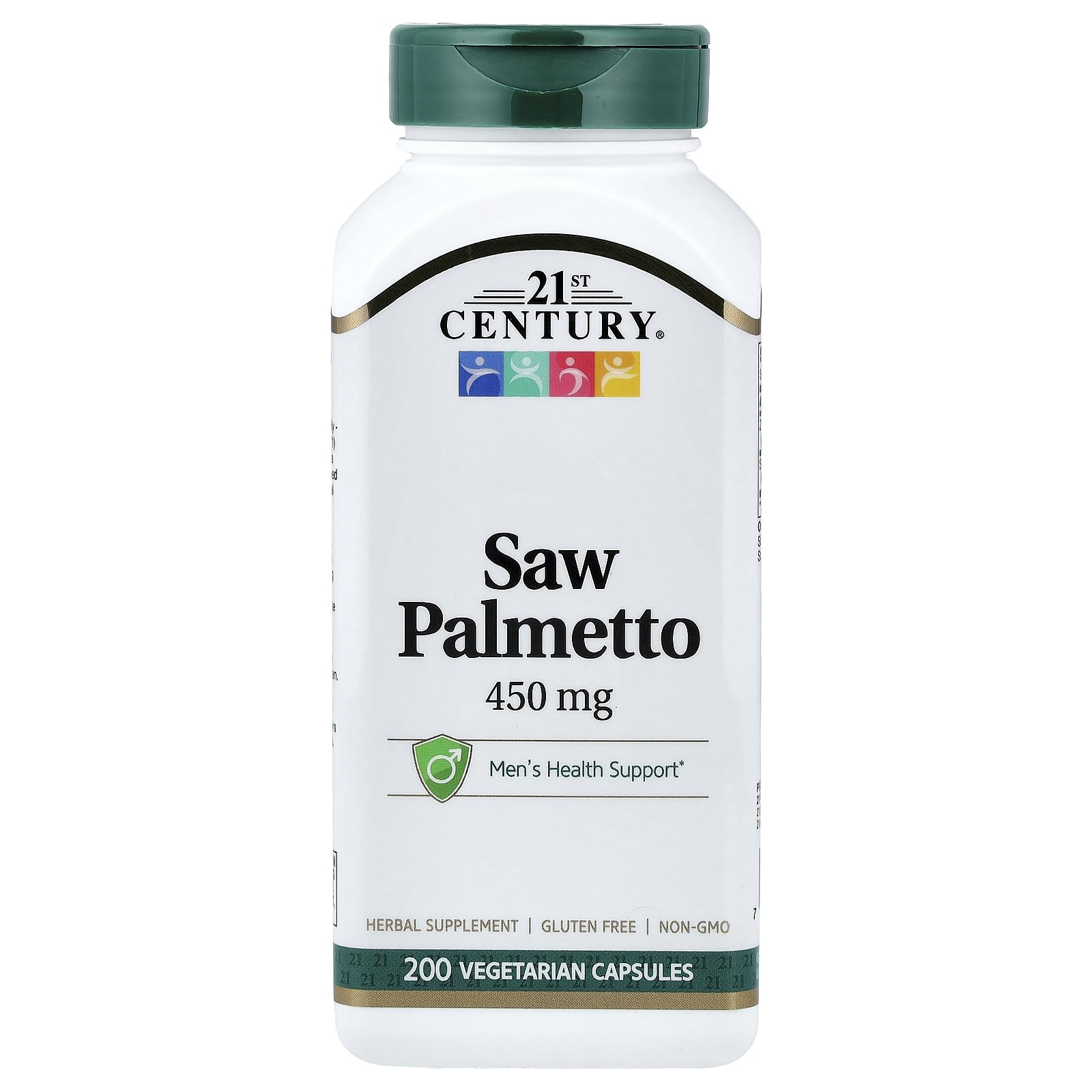 21st Century Saw Palmetto, 450 mg, 200 Vegetarian Capsules