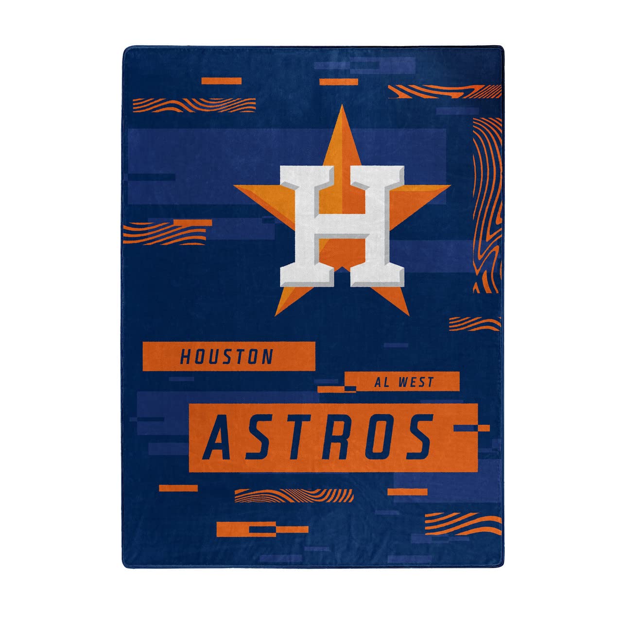 Northwest MLB Houston Astros Digitize 60”x80” Super Plush Rachel Blanket