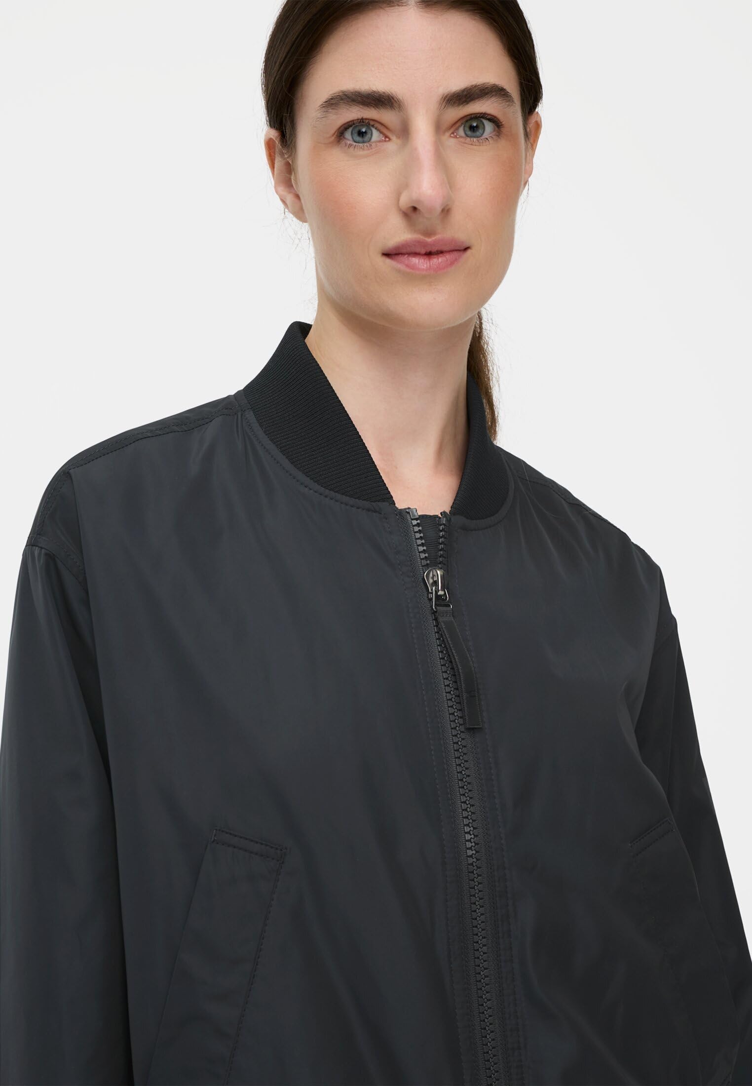 camel active Damen Bomberjacke mit 2-Wege-Reißverschluss