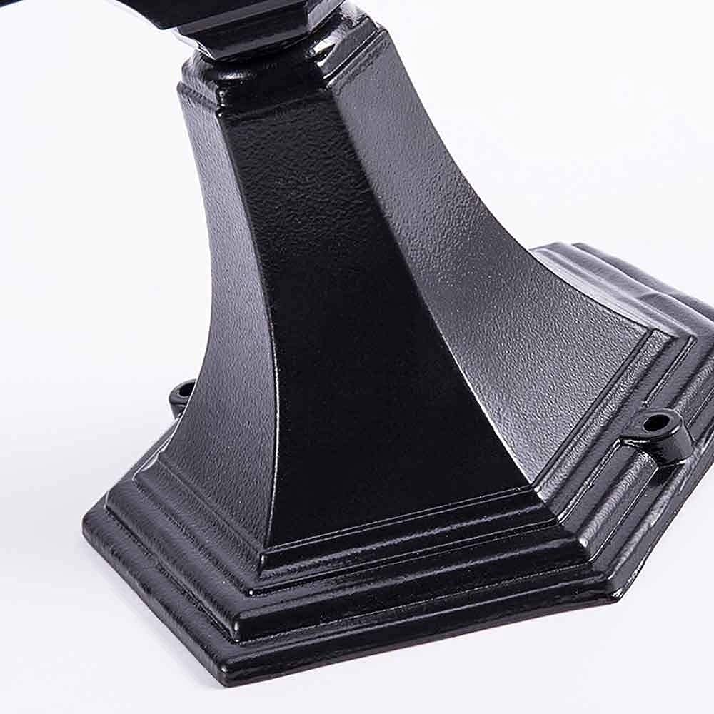 Oświetlenie ogrodowe zewnętrzne 2W LED Solar Bollard Kolumna Lampa IP55 Wodoodporna Aluminiowa Zewnętrzna Lampa Słupkowa Dziedziniec Willa Ogrodowa Brama Przezroczyste Szkło Kolumna Lampa Krajobraz U