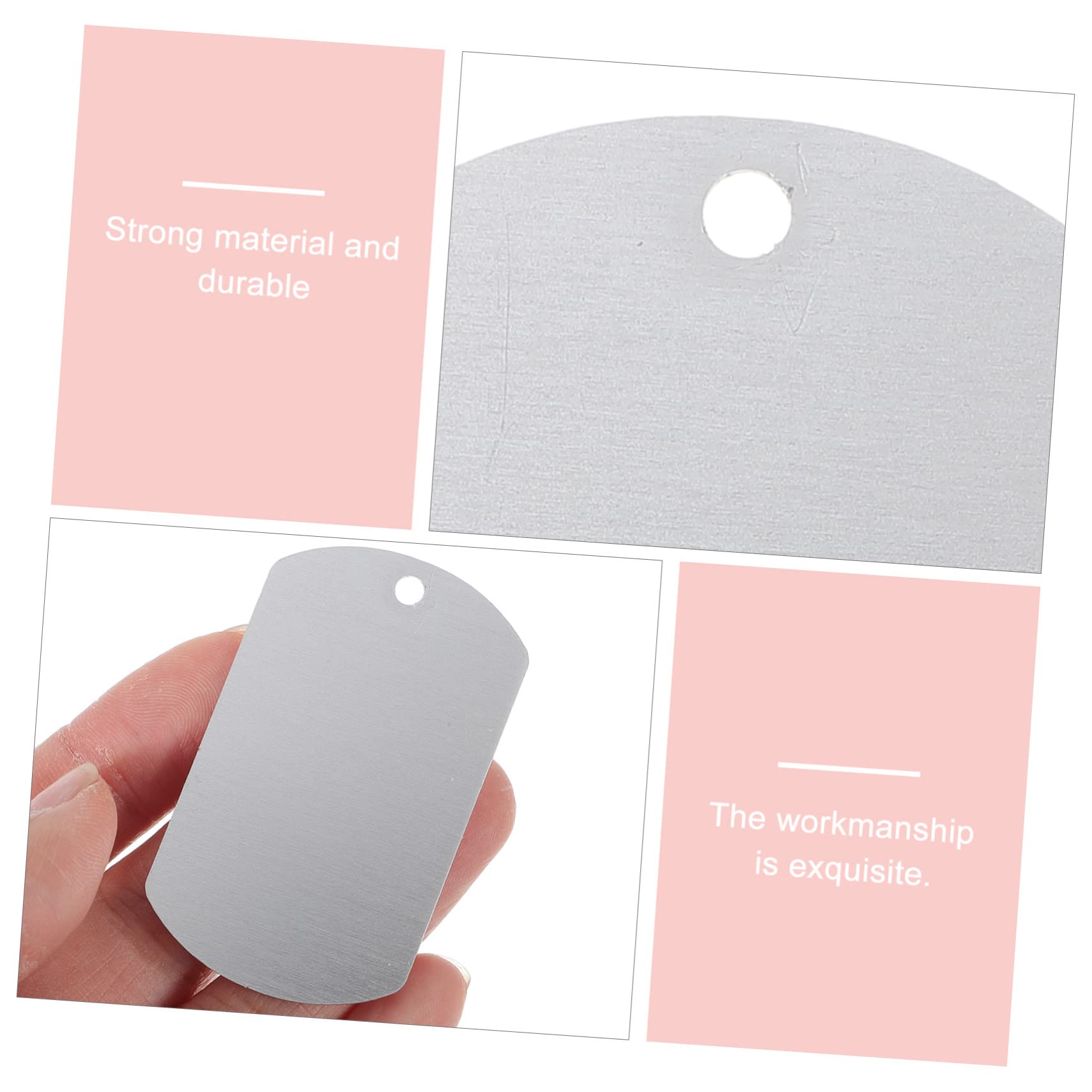 Mipcase Lot De 5 Médailles Gravées pour Animaux De Compagnie en Aluminium pour Chiens Et Chats Fabriquées À La Main 20 Pièces X 5