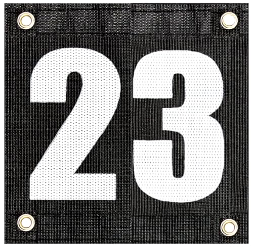 Tourna Court Numbers for Tennis or Pickleball, Numbers 1-24, Hang on Fence or Net