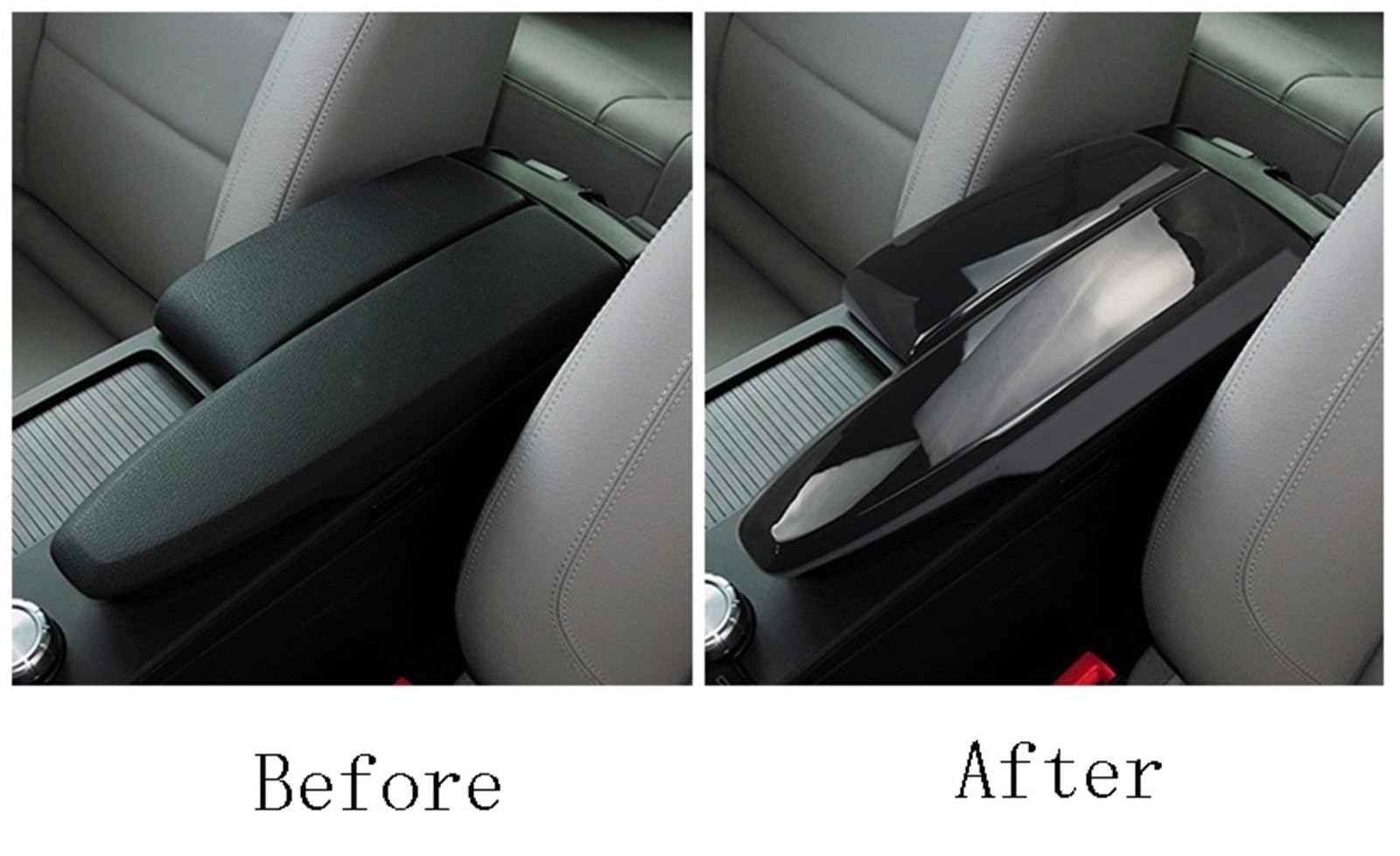 Copertura console centrale auto Per Mercedes Per Benz Per Classe C W204 2008-2014 Console centrale auto, stivaggio, riordino, bracciolo, protezione, adesivi, copertura, rifinitura