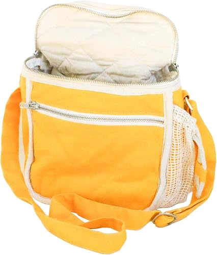 Miniatura 10 de Bolsa de almuerzo aislada de algodón orgánico - Verde