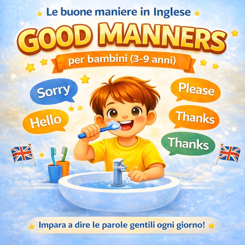 Le buone maniere in Inglese Good Manners: Impara a dire le parole gentili ogni giorno per bambini 3-9 anni (Imparare l’inglese nella routine quotidiana per bambini)