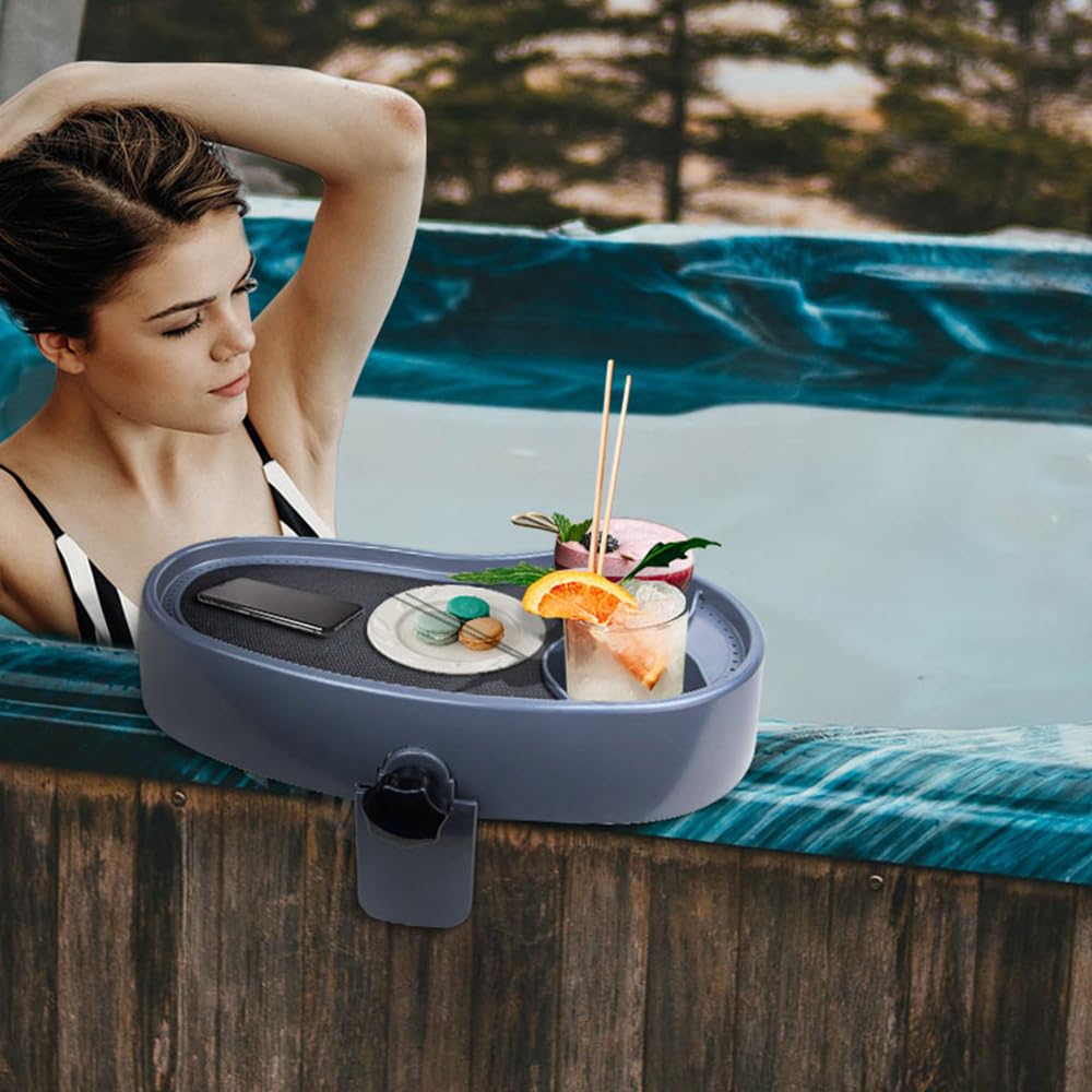 Taca na wannę z Hydromasażem, Antypoślizgowa, Regulowana Taca do Serwowania Wanny, stół do Wanny z Hydromasażem, Uchwyt na Napoje, Taca Spa, Uchwyt na Kubek do Wanny Naziemnej,