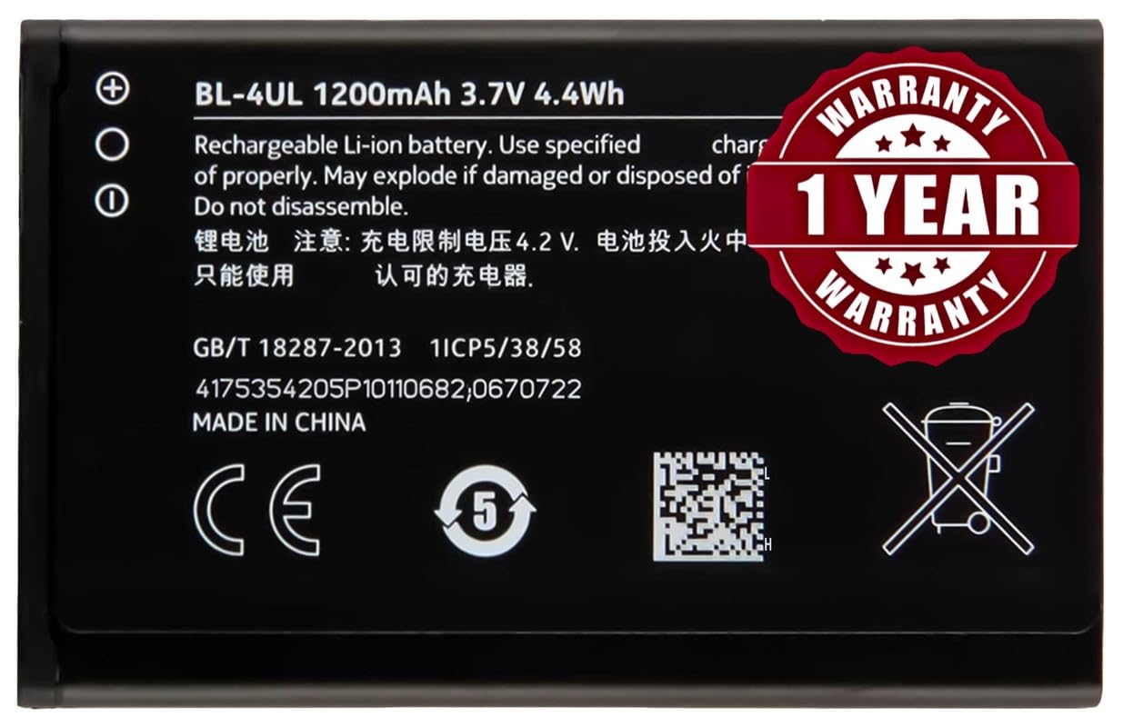 Original BL-4UL BL4UL Battery Compatible for Nokia Nokia Asha 220 225 230 | Nokia 3310 Battery - (1200 mAh) - 1 Year Warranty_MC11