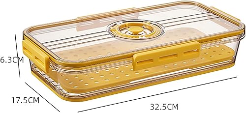 Miniatura 6 de Paquete de 2 recipientes de almacenamiento de tocino con tapas herméticas, recipientes de almacenamiento de alimentos de plástico para