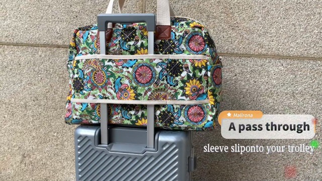 Sac Cabine Malirona 18 Pouces Toile Multicolore Motif Floral - Femme