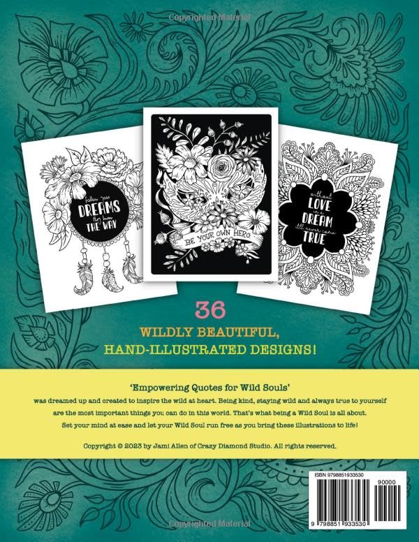 Miniatura 2 de Empowering Quotes for Wild Souls An Inspiring Coloring Book for the Wild at Heart - Inspire, Encourage and Ignite Your Free Spirit