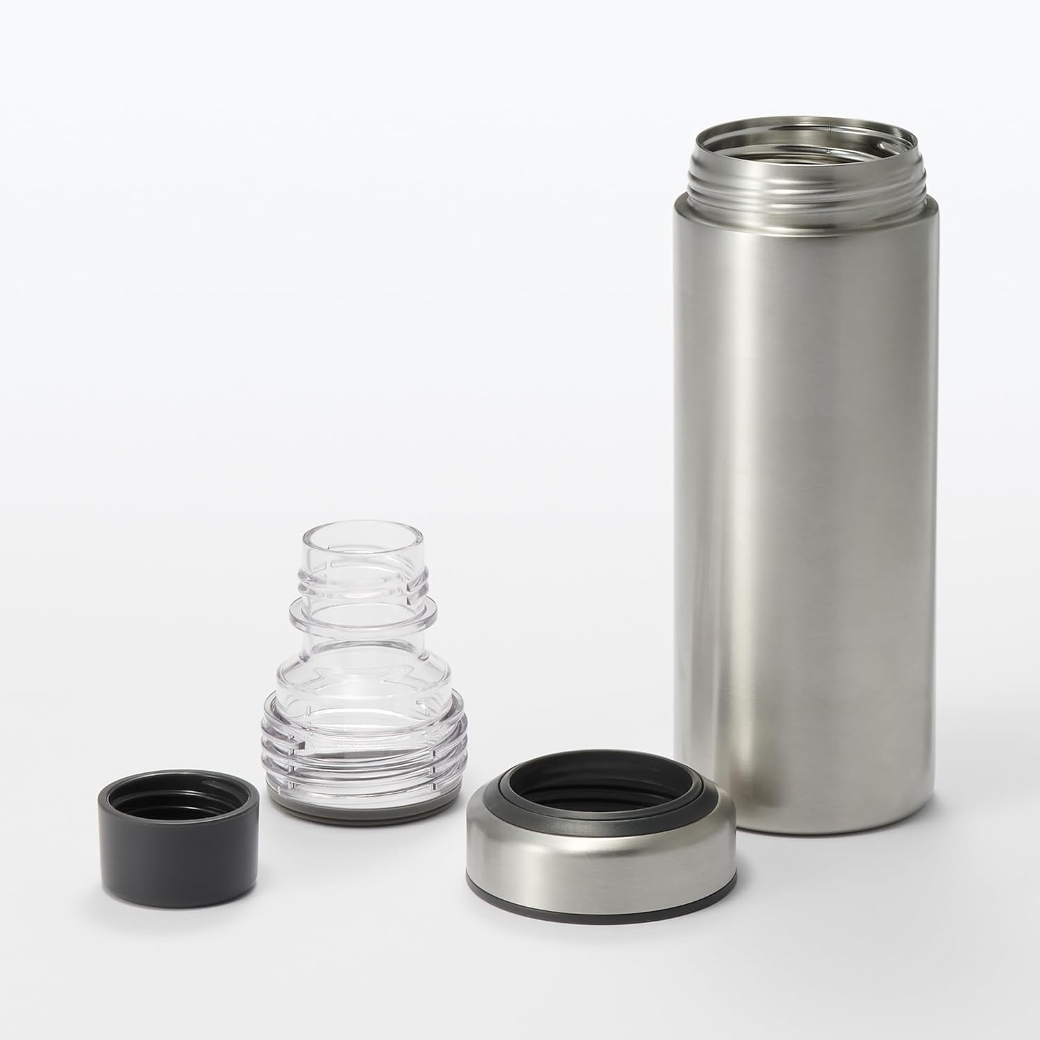 無印良品 炭酸にも使える保冷ボトル 600mL ステンレス 12728351