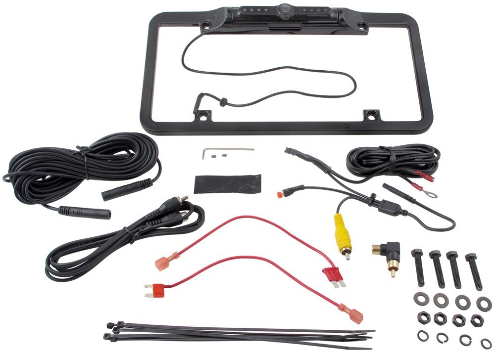 Edge Products 98201 Black License Plate Mount CTS Back-Up Camera