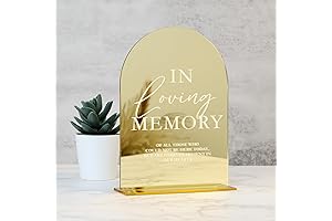 Elegant Acrylic Wedding Memory Sign for Cherished Receptions