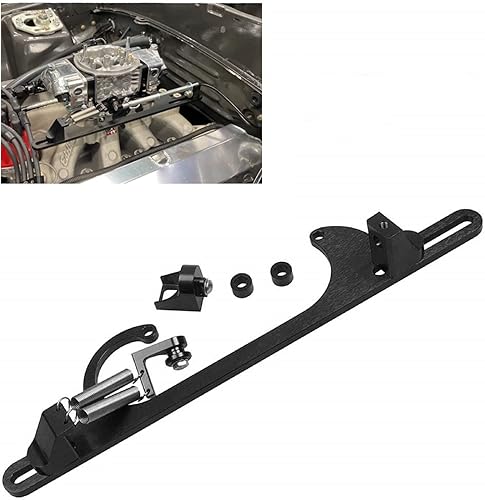 Tocsho Soporte de cable del acelerador 4150 4160 Series Soportes del acelerador Billet Ajustable Aluminio Negro