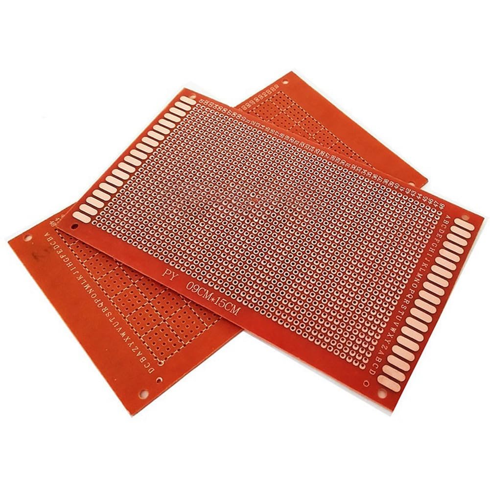 Tuidzljd 10Pcs 9X15cm Single Side Prototype Pcb Universal Board Circuirt Board Experimental Bakelite Copper Plate