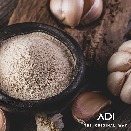 Miniatura 8 de ADI Ajo en polvo orgánico certificado por USDA, condimento molido a mano secado naturalmente para cocinar, 2.5 onzas