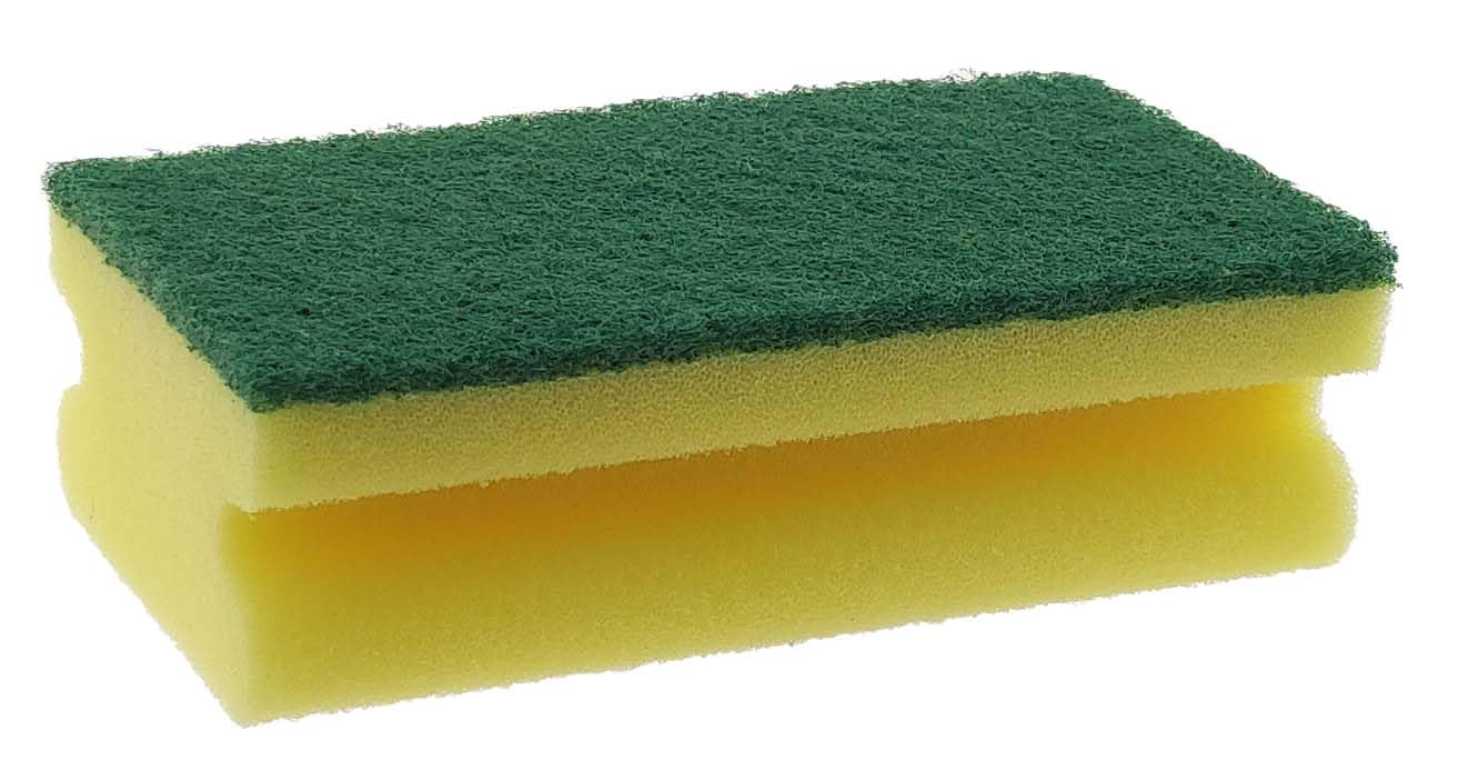 Estropajo XXL - Esponja de cocina (130 x 70 x 45 mm), color amarillo