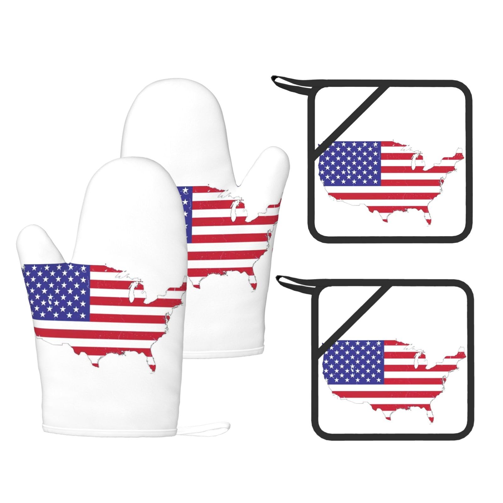 Maniques en silicone résistant à la chaleur lot de 4 gants de cuisine États-Unis