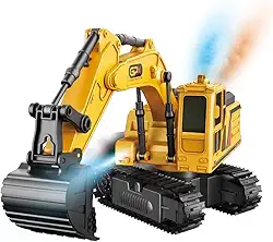 Carrinho de Controle Remoto TratorCar Solta Fumaça Maxi Toys