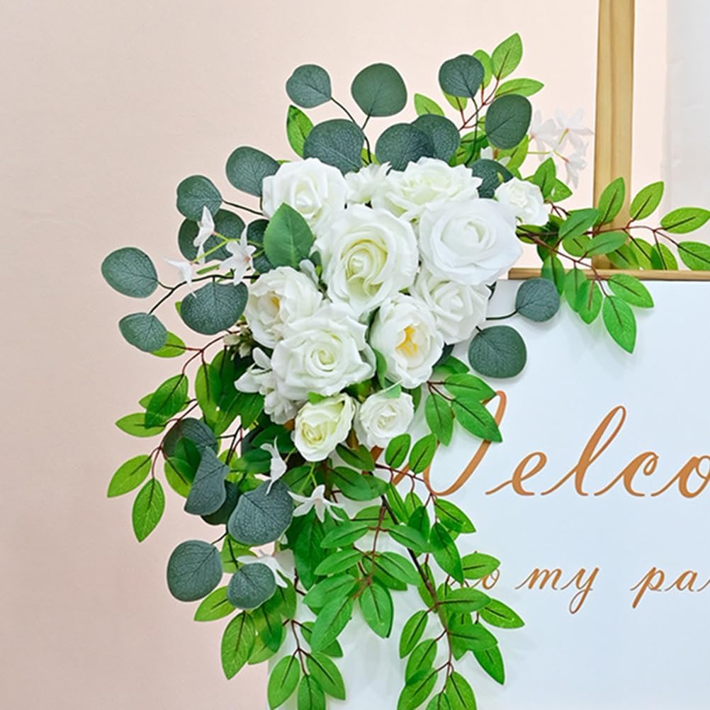 Abaodam 1 Set Wedding Artificial Flowers Wedding Arches Garland Decor Rose Garlands for Decoration Faux Flower Silk Floral Swags Arch Swag Fake Arched