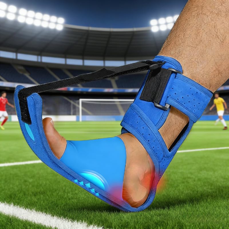 COFIT Adjustable Plantar Night Splint, Ankle Heel Support Foot Drop Brace for Soccer Athletes, Pain Relief & Sports Recovery, Comfortable All-Day Overnight Wear