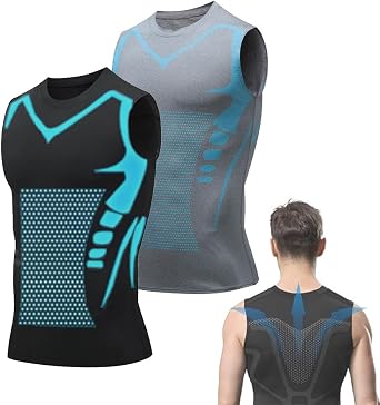 LELEBEAR Compression Shirt, 2024 New Version Ionic Shaping Sleeveless Vest for for Men, Compression Tank Top