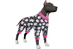 LovinPet Bully Breed Dog Clothes Anxiety Calming Jumpsuit