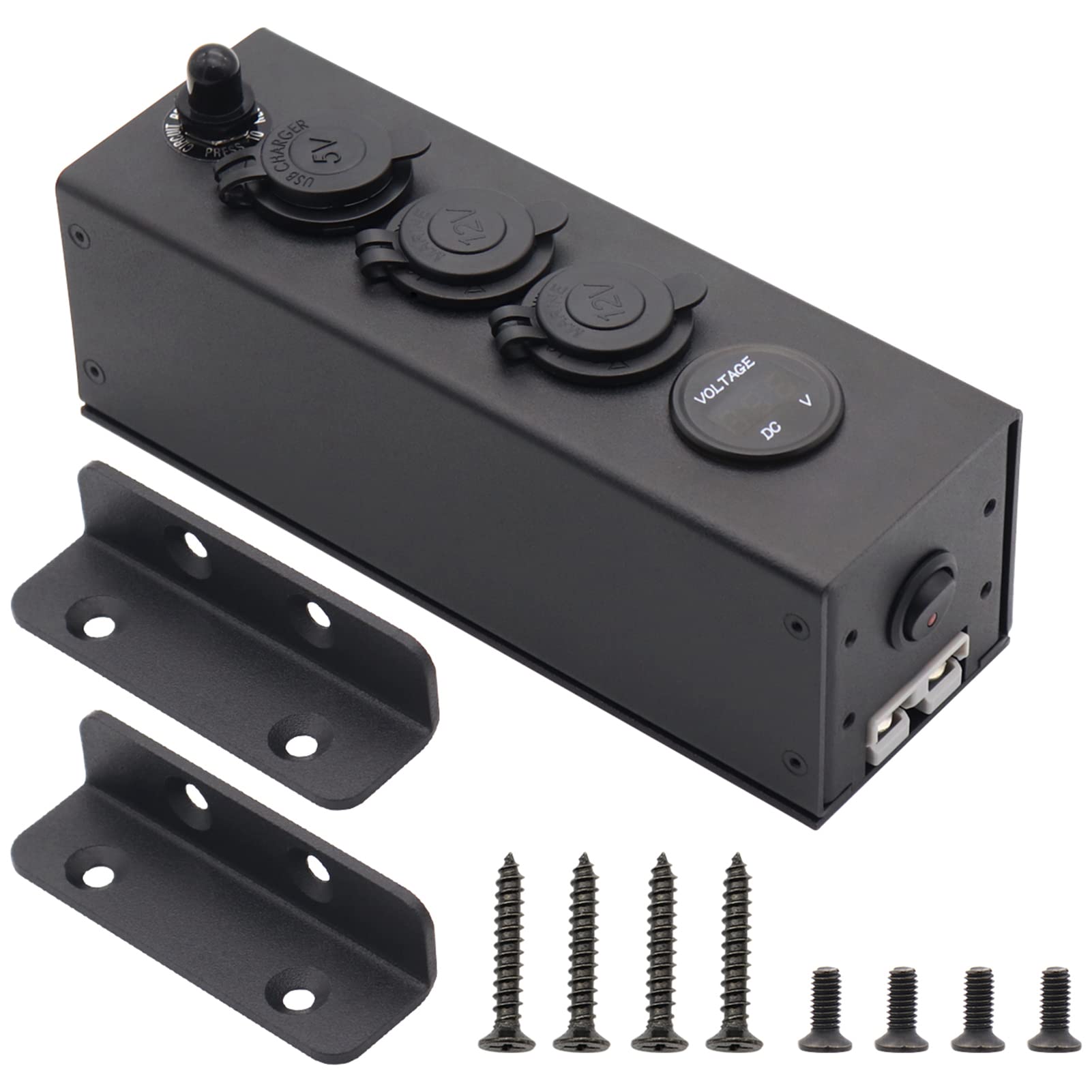 Hanzete Multifunzione Power Box 3 in1 Alimentatore Voltmetro Caricabatteria da Auto