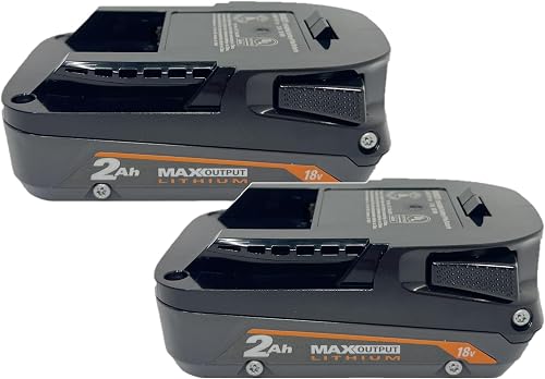 18V Lithium-Ion MAX Output 2 Ah Battery (2-Pack) (Bulk Packaged) | Not eligible for the Lifetime Service Agreement
