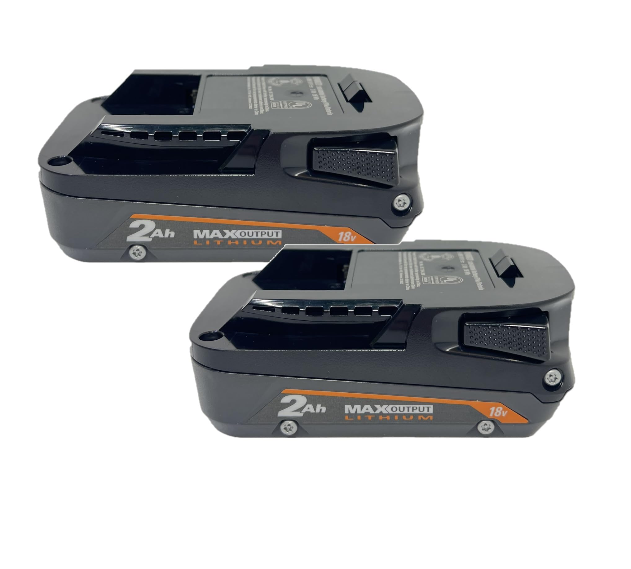 RIDGID 18V Lithium-Ion MAX Output Battery 2 Ah 2-Pack for Pros