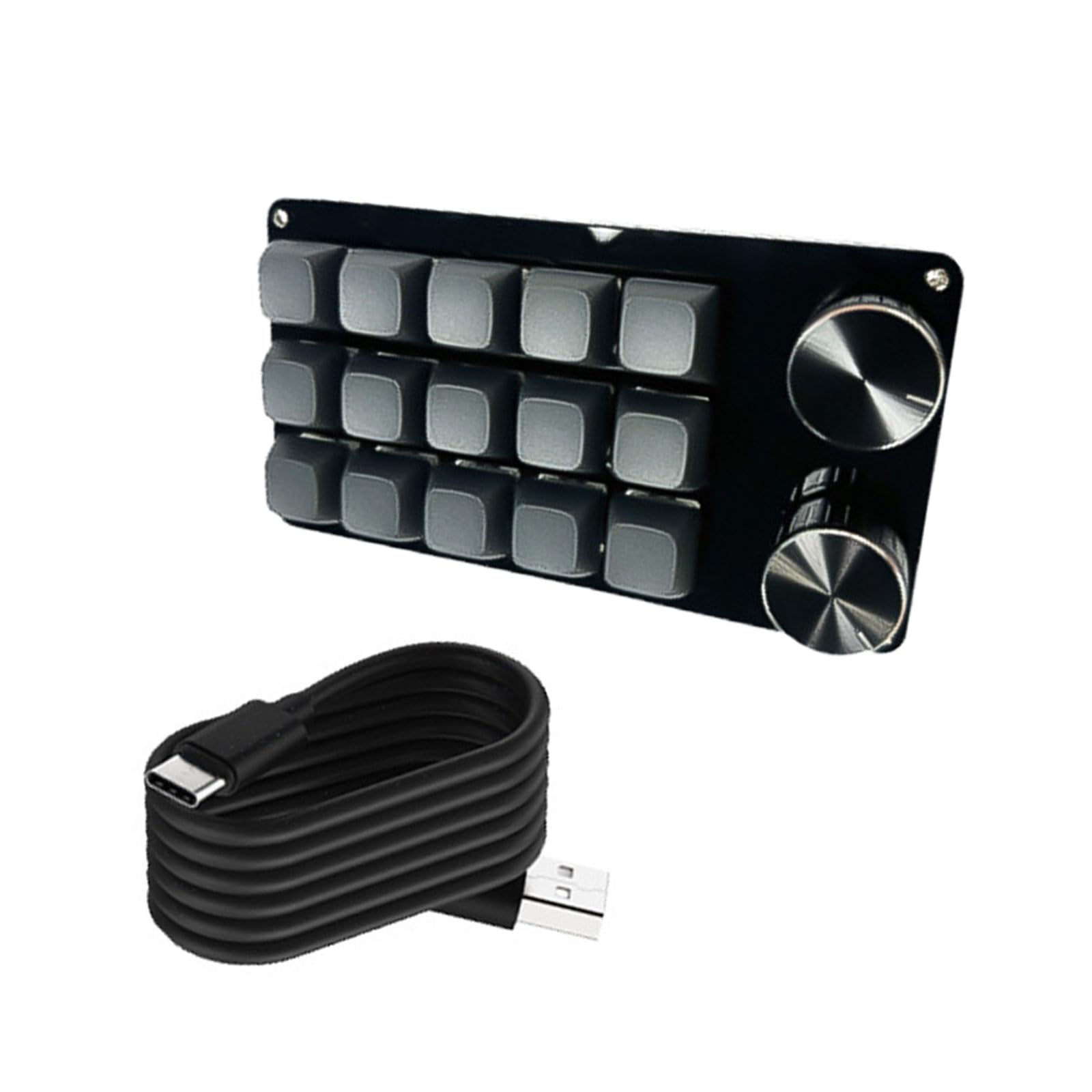 Tastiere macro con doppi pulsanti regolabili, tastiera meccanica da gioco per comandi complessi nelle stazioni di lavoro di gioco, pad di controllo multimediale