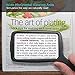 MagniPros Jumbo Size Magnifying Glass Wide Horizontal Lens(3X Magnification)- Shockproof Housing & Scratch Resistant Design W/Large Viewing Area Ideal for Reading Small Prints & Low Vision