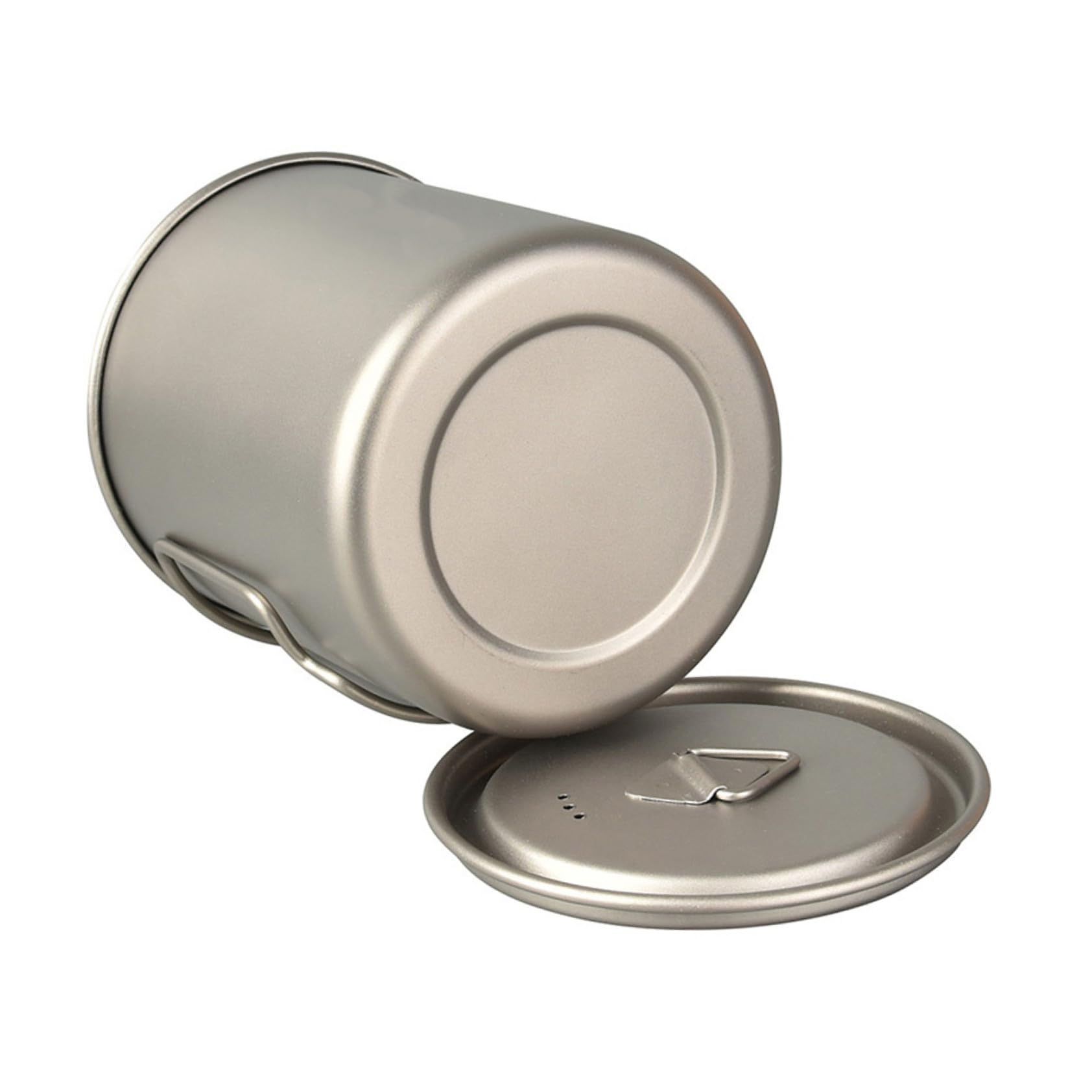 Faltbarer Titanbecher 750ml mit Deckel für Camping