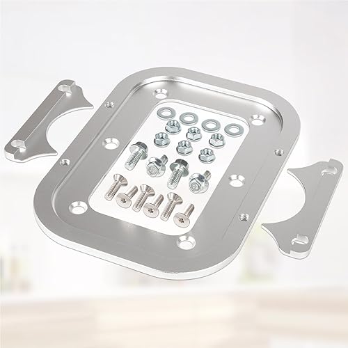 Miniatura 8 de Billet - Paleta de batería de aluminio, soporte de sujeción de batería de maletero, perfectamente compatible con la bandeja de baterías Optima para